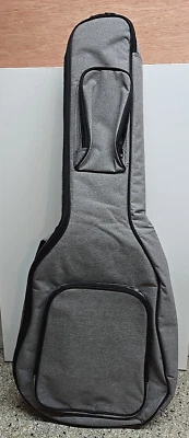 Ranch acoustic guitar case gray soft-sided back pack. New w/o tags. see pics. - Image 1 of 4