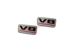 V8 Supercharged Stil Innensitze Emblem-Abzeichen-Logo Mercedes Smart Fahrzeuge - Bild 1 von 10