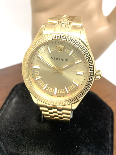 Orologio Versace Donna VEVH00720 Ellenio Quarzo Svizzero Acciaio Oro 36mm