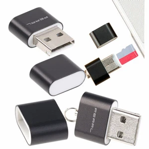 PEARL 2er-Set Mini-Cardreader für microSD(HC/XC)-Karten bis 128 GB & USB - Bild 1 von 8