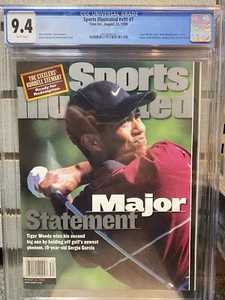 Tiger Woods Sports Illustrated CGC 9.4 Newsstand 8/23/1999 Major Statement - Picture 1 of 7
