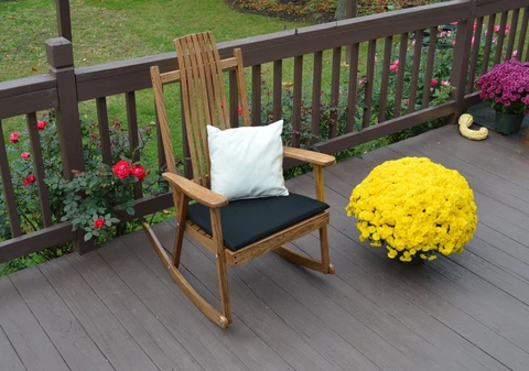 Bent Oak Rocker - 2 Stain Choices - Amish Made in the USA Cover