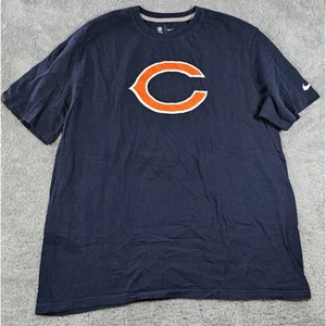 Chicago Bears NFL Logo Nike Navy T Shirt XXL 2XL - Picture 1 of 5