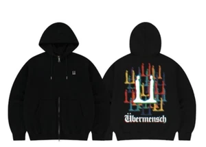 G-DRAGON  Hoodie Zip-Up  Official Authentic Limited BIGBANG NEW BLACK GD JI YONG - Picture 1 of 10