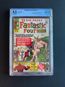 Fantastic Four Annual #1 - Sub-Mariner , CBCS 4.5 OW/WP's (Marvel, 1963) - Picture 1 of 2