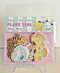 DAISO Sanrio Flake Stickers 10designs x 40pieces kawaii Cute - Picture 1 of 2
