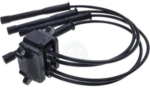 IGNITION COIL PACK SPARK PLUG LEADS FOR DACIA RENAULT NISSAN 1.2 16V 8200360911 - Picture 1 of 4