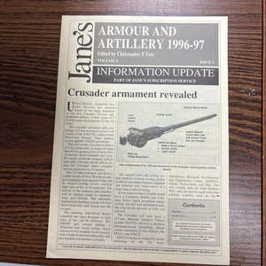 VTG 1997 Jane’s Armour & Artillery Update: Crusader XM297E2 Cannon Vickers Mk 3 - Picture 1 of 4