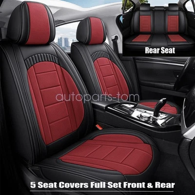 For Lexus RX350 2007-2023 Car 5-Seat Covers Front & Rear Pad Faux Leather Foto 1 de 4