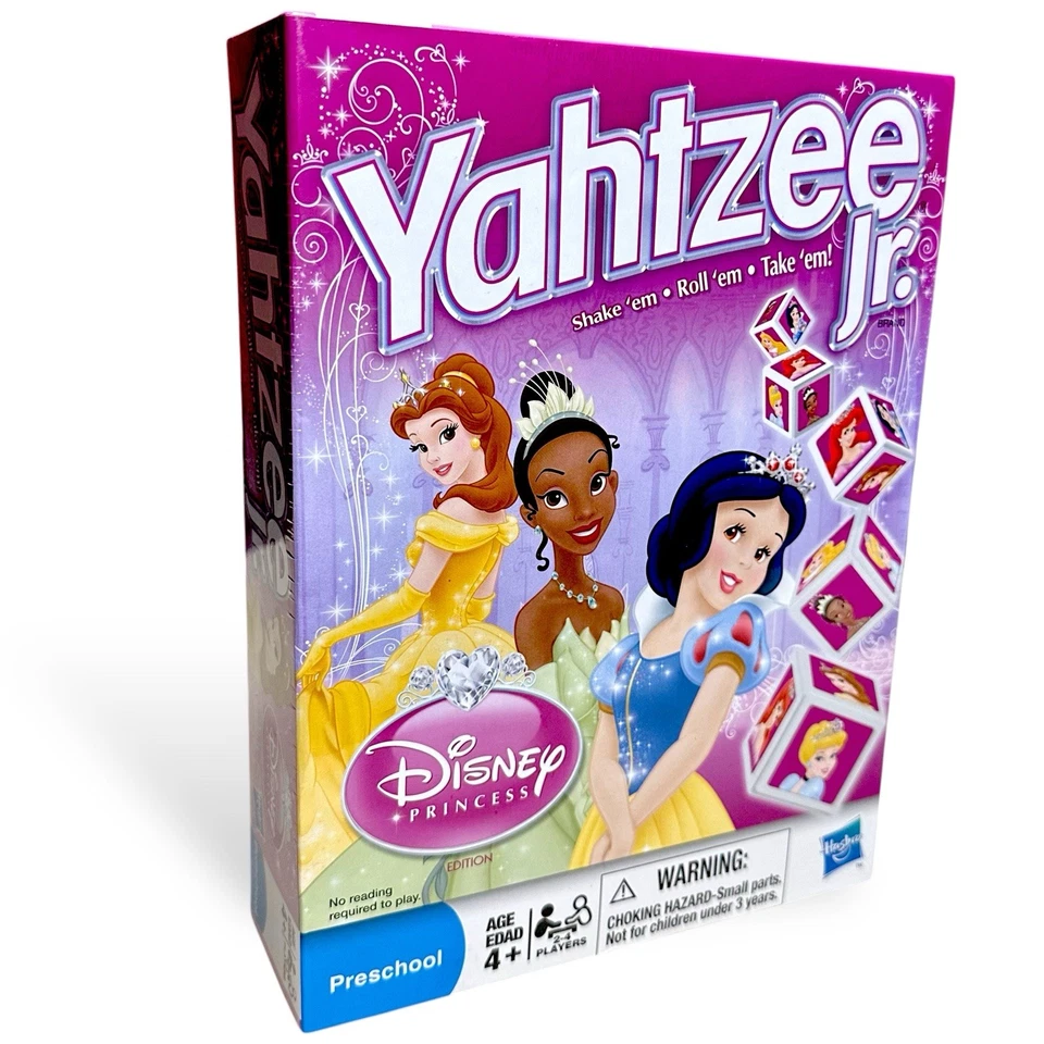 Yahtzee Jr. Disney Princess Edition New Sealed 2010 Edition Ages 4+ No Reading - Image 1 of 4