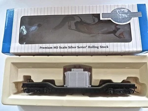 HO Bachmann 18348 Silver Series 52' Depressed Center Flatcar with Transformer - Picture 1 of 6