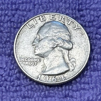 1964-D Washington Quarter 90% SILVER REVERSE ERRORS Rolled Rim   & Letter Error - Image 1 of 4