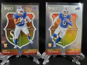 2024 Panini Select- Select Certified Rookie Keon Coleman/Ray Davis 2 Card... - Picture 1 of 9
