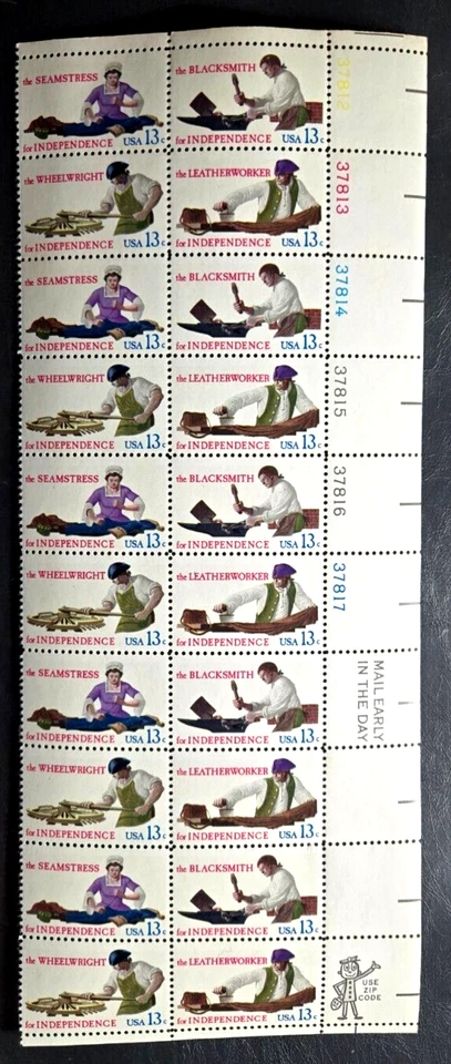 Scott #1720a Skilled Hands for Independence Plate Block of 20 MNH - Image 1 of 1