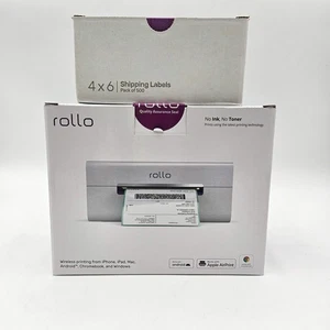 New Rollo X1040 Thermal Label Printer with 500pc 4x6 Shipping Labels NEW - Afbeelding 1 van 4