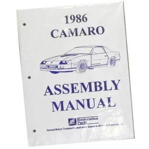 Factory Assembly Manual Repair Restore Book 1986 Chevrolet Camaro Z28 - Picture 1 of 9
