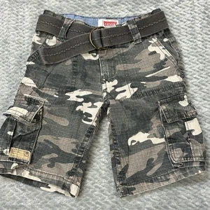 Levis Cargo Shorts Kinder Größe 4 Camouflage Print Taschen verstellbare Taille 4T - Bild 1 von 13