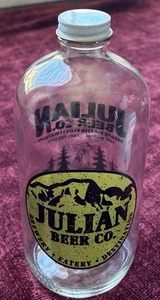 Julian Beer Co. Brewery Alien Pine Tree Theme Bottle & Cap Jar Lid CA Xclnt Cond - Picture 1 of 8