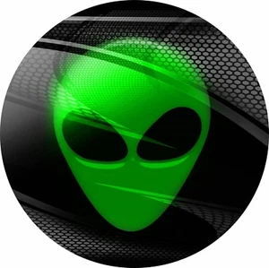 Green Alien Spare Tire Cover -Add tire size in NOTES during checkout - Bild 1 von 6