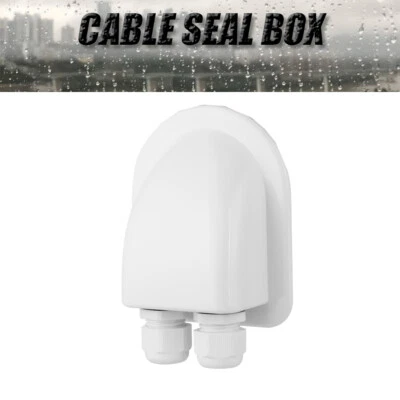 MARKENLOS Dachdurchführung Kabel 2-fach Wohnmobil Solaranlage Solarmodul Befestigung Weiß