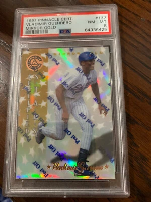 1997 Pinnacle Certified Mirror Gold Vladimir Guerrero #137 PSA 8 NM-MT HOF - Imagem 1 de 4