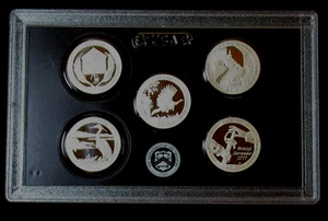 2015 US Mint Silver Proof 5 Coin Set Quarter in Original Box COA - Picture 1 of 5