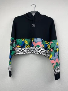 Adidas Hooded Floral Crop Top Her Studio London  - Picture 1 of 4