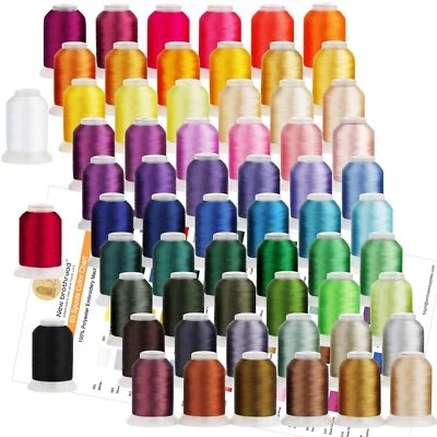 	brothreads 63 Brother Colors Polyester Machine Embroidery Thread Kit 500M Each	 - Image 1 of 4