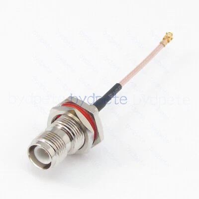 IPX IPX1 UFL U.FL to RP-TNC female bulkhead RG178 Coaxial cable Pigtail RF 50ohm - Image 1 of 4