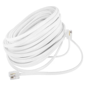 Telephone Line Extra Long Cord for Landline Connector Plug Cable - Zdjęcie 1 z 12