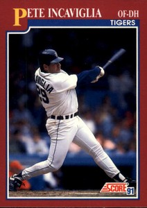 1991 Score Rookie/Traded Baseball Card #3T Pete Incaviglia