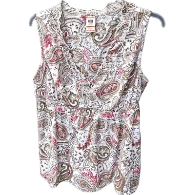 Blusa Babydoll De Colección Desteñida Glory Y2K Mujer Talla 3X Cachemira Floral Femenina Camiseta sin Mangas Foto 1 de 4