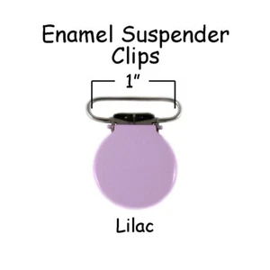 100 chupete suspendedor soporte clips centrales esmalte lila cara redonda cara - Imagen 1 de 4