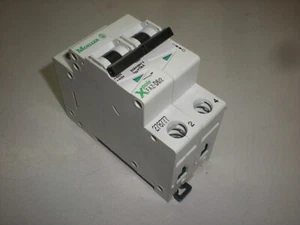 Moeller FAZ-D6/2 Circuit Breaker - 2-Pole - 278777 - DIN Rail Mount - Tests OK - Picture 1 of 4