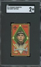 1911 T205 Gold Border Baseball Danny Hoffman SGC 2