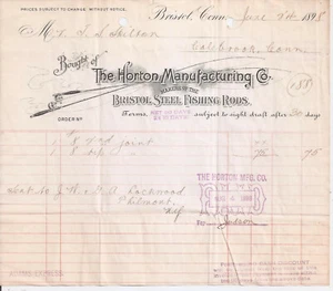 Ricevuta di fabbricazione Horton 24 giugno 1898 vintage firmata T S Skilton & Sons! - Foto 1 di 1