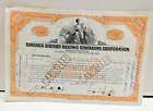 Certificat d'actions Chicago District Electric Generating Corporation 1934 Travis