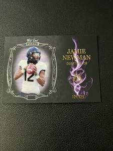 Jamie Newman Rookie Card 2021 Wild Card Matte SMOKING GUNS Wake Forest 121/125