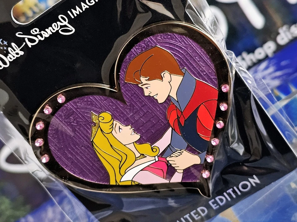 Disney WDI Pin Valentine's Day 2024 Sleeping Beauty Aurora Prince Valentine - Image 1 of 1