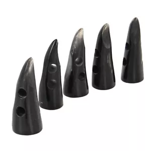 All Natural Horn Medieval Renaissance Costume Frock Handmade Toggle Set of 5 - Picture 1 of 4