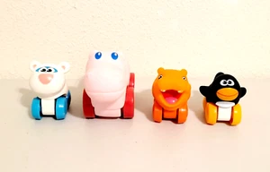 4 Piece Playskool Wheel Pals Polar Bear, Penguin, Hippo and Citytoy Hippo Toys - Picture 1 of 4