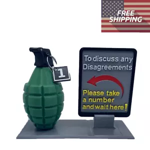 HR Complaint Department Office Sign Desktop Gag Gift Grenade Disagreements - Picture 1 of 5