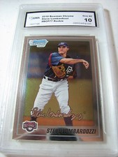 STEVE LOMBARDOZZI STEPHEN 2010 BOWMAN CHROME ROOKIE RC #BCP77 GRADED 10