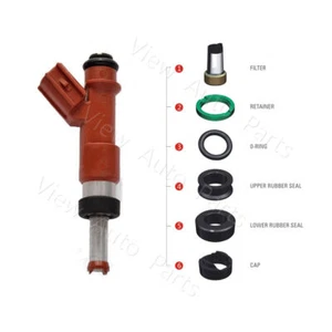 Juego de 6 juntas de inyector de combustible Fit TOYOTA AVALON CAMRY HIGHLANDER RAV4 VENZA 3,5 L - Imagen 1 de 7