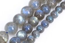 Genuine Natural Gray Labradorite Beads Grade AAA Round Loose Beads 6/7/8/9/10MM
