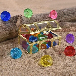 10pc Diamond Set With Box Diving Gem Pool Water Toy Underwater Swimming Toy Kids - Picture 1 of 9
