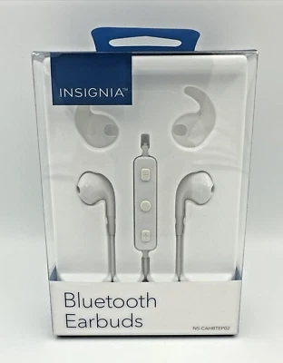 NUEVO Auriculares Insignia NS-CAHBTEP02 Inalámbricos Bluetooth Blancos, Blancos Foto 1 de 2