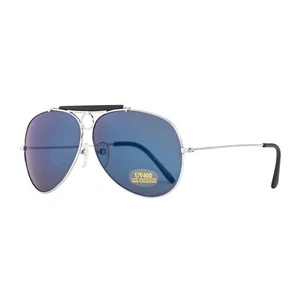 Adult Unisex Police Gang In Blue 1980s Law Officer Aviator Halloween Sunglasses - Picture 1 of 12