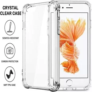 Funda transparente para iPhone 6, 6s gel de silicona a prueba de golpes - Imagen 1 de 3