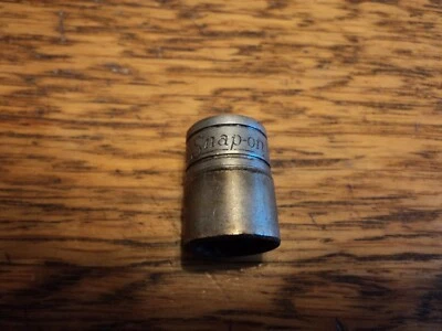 SNAP-ON TOOLS 3/8" DRIVE 1/2" SHALLOW 12 POINT SOCKET - MADE IN USA - F161 - Image 1 of 4